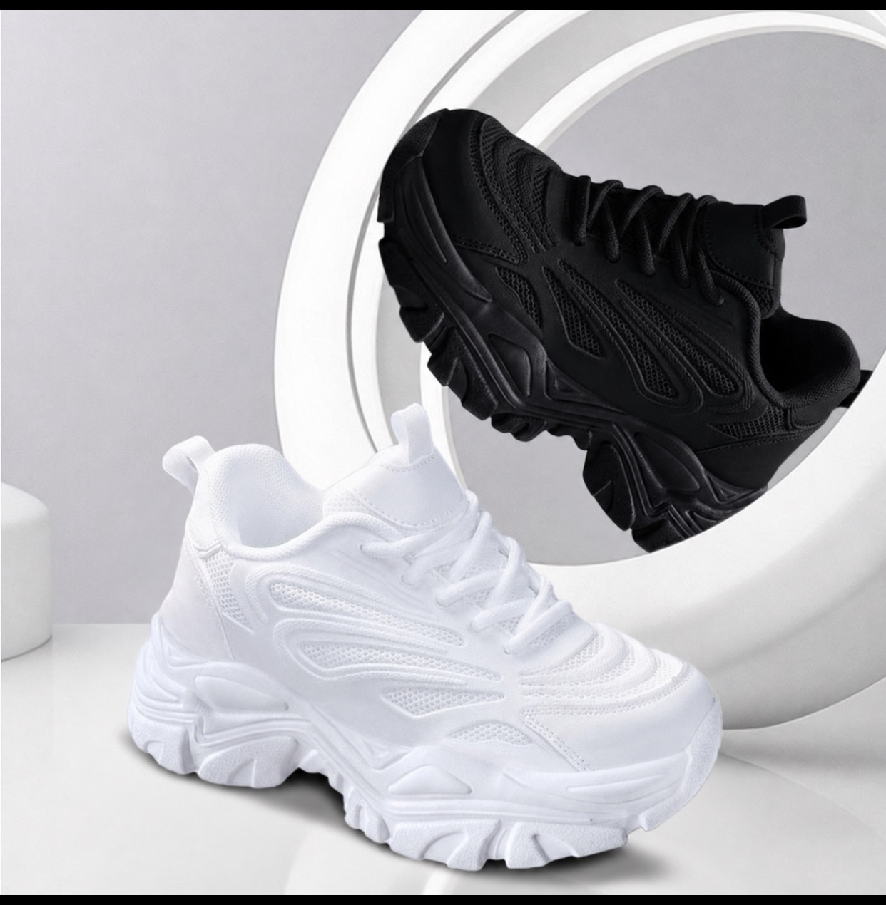 img_5154 FASHION HIGH SOLE SNEAKERS - Image 1