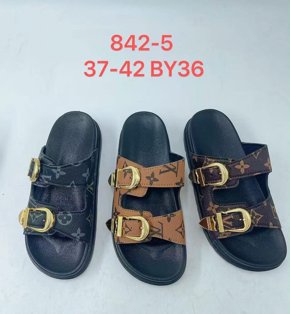 b5522350-53d6-4b14-95b5-1d512ae707c3 2 Buckle Jensei high sole Slippers - Image 1