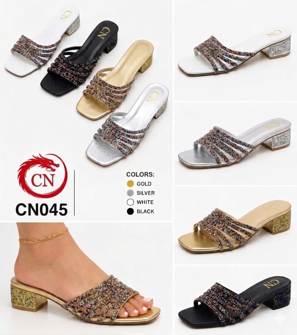 df2f43e5-461e-49b6-8a1d-7641e6110427 C-UBAH LOW HEEL SLIPPERS - Image 1