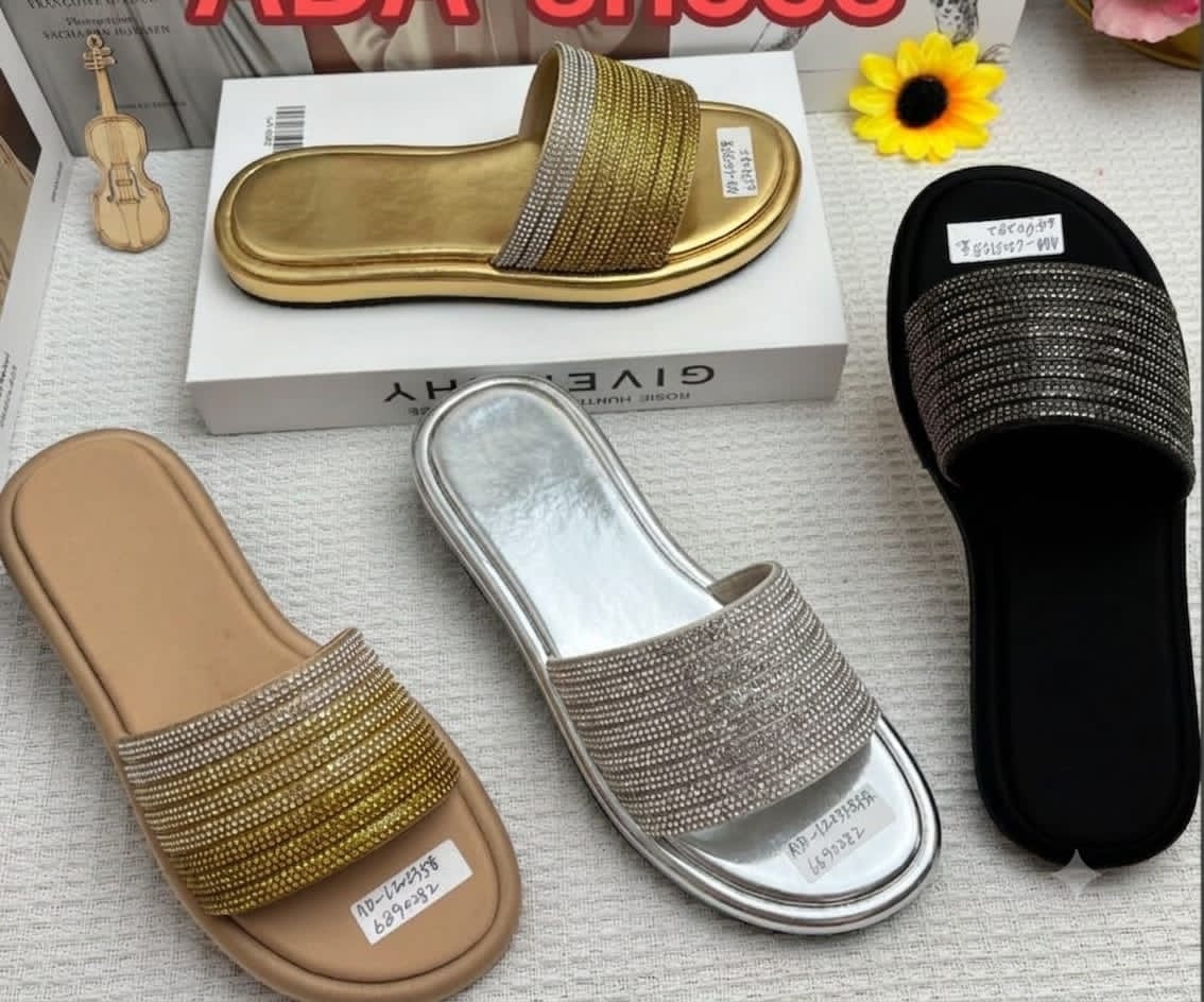 06b66ec1-75dc-4918-9d3d-c25f467deec0 CLOVER STONED LOW WEDGE SLIPPERS - Image 1