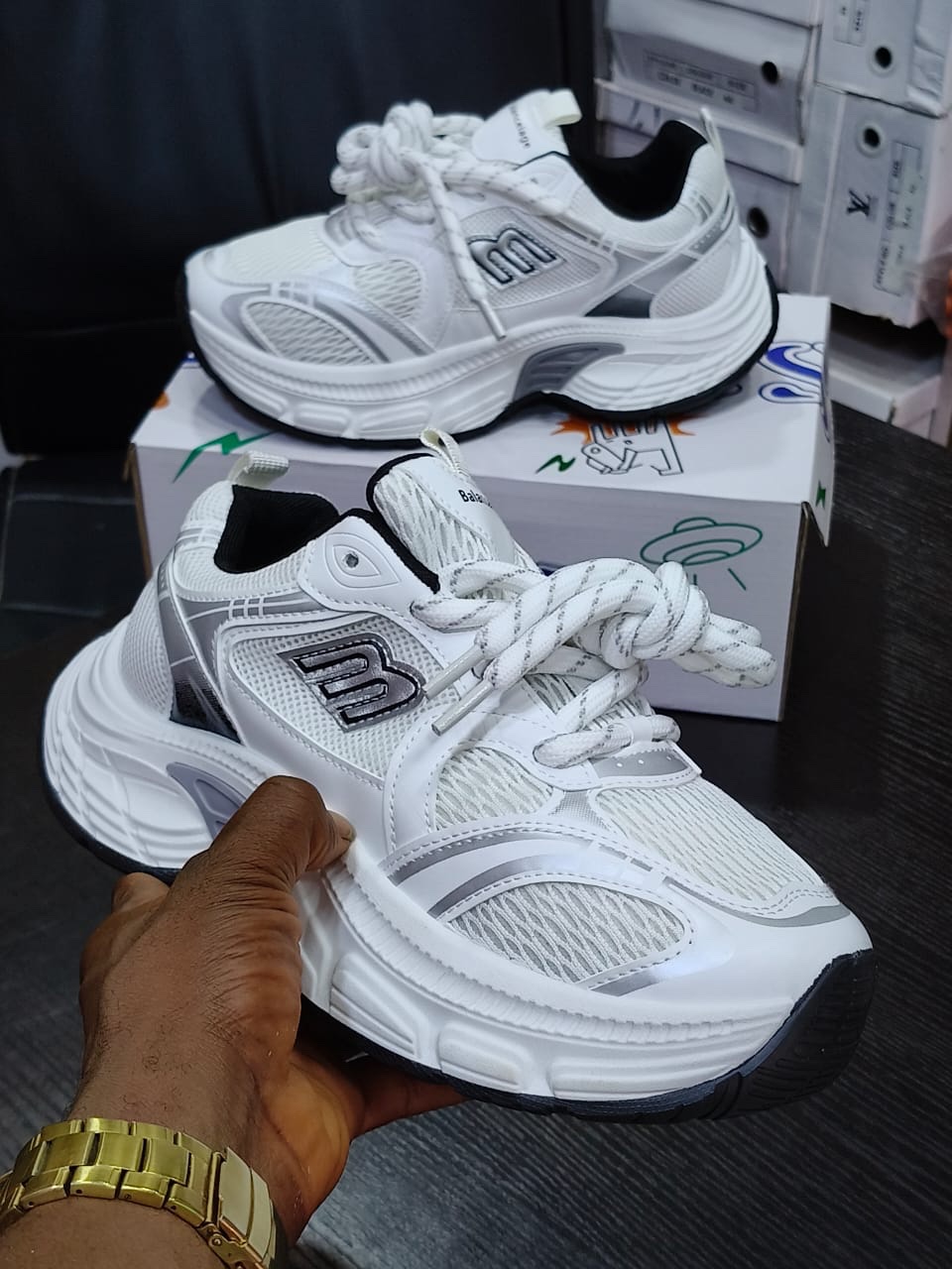 a5ebf108-a20d-43b3-9b03-94409adf1c62 BALENCIAGA HIGH SOLE SNEAKERS - Image 1