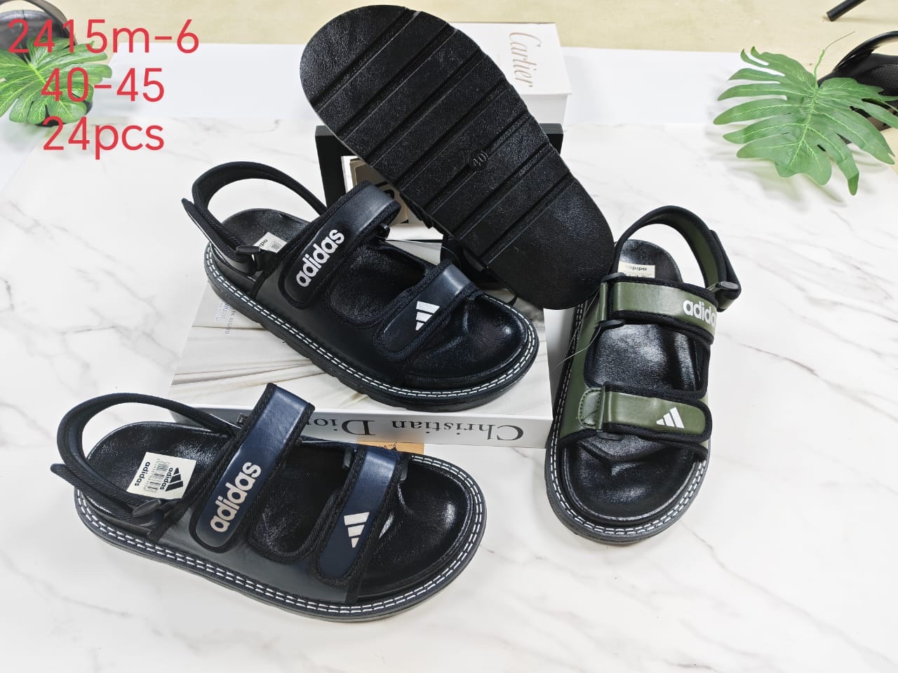 ffbe184b-d535-44b6-a8a3-d805877155a6 ADIDAS HIGH SOLE SANDALS - Image 1