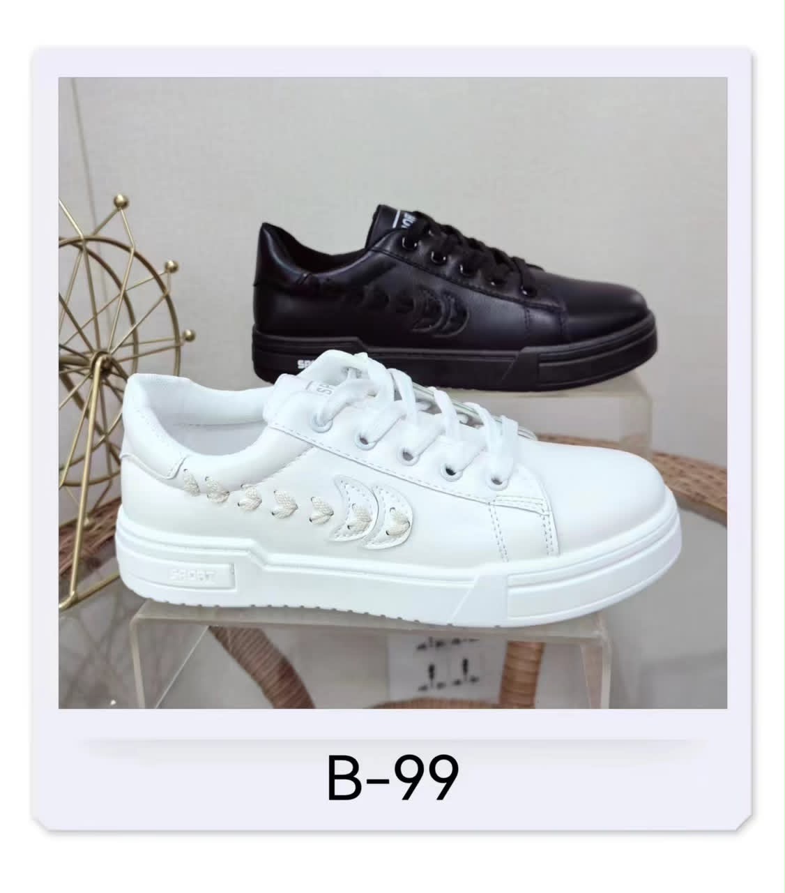 af71085d-afd4-444d-809c-1715da56bda0 B-99 BLACK/WHITE - Image 1